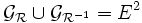  \mathcal{G}_{\mathcal{R}} \cup \mathcal{G}_{\mathcal{R}^{-1}} = E^2 \,