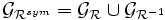  \mathcal{G}_{\mathcal{R}^{sym}} = \mathcal{G}_{\mathcal{R}} \cup \mathcal{G}_{\mathcal{R}^{-1}} \,